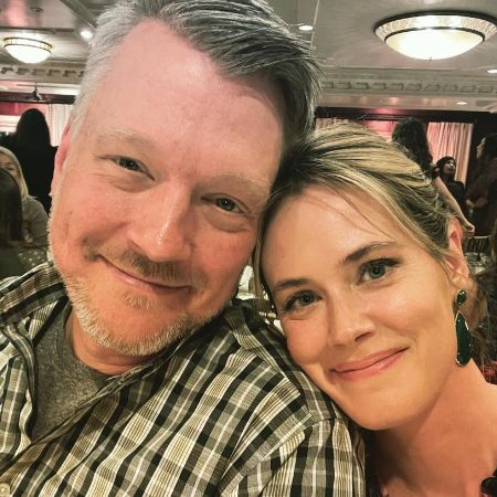 Bryan Spies and his wife Abigail Hawk took a picture on their anniversary. 
